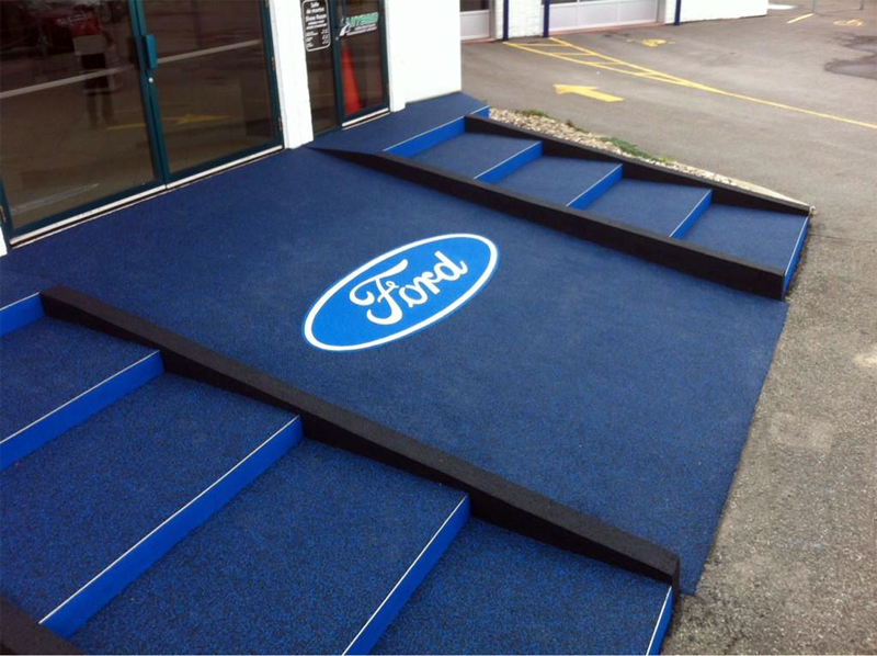 Commercial Entrance | Rubaroc rubber rock project